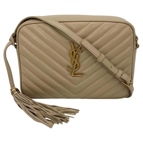 ysl lou camera bag beige.